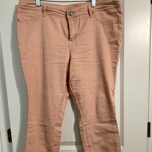 Westport Peach Ankle Jeans Sz 16